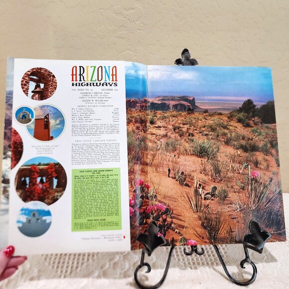 December 1958 Arizona Highways Magazine: Navajo Art, April Flower, Seasons, Xmas - Picture 4 of 16